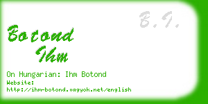 botond ihm business card